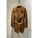 Short Water Wave Pattern Cashmere Coat Q41 (Please consult customer service to confirm the size before placing a custom order)